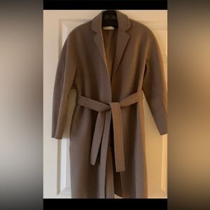 S’Max Mara Tan Wool-Angora Coat